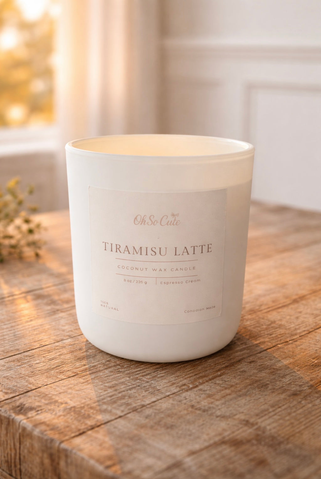 Tiramisu Latte Candle (8 oz)