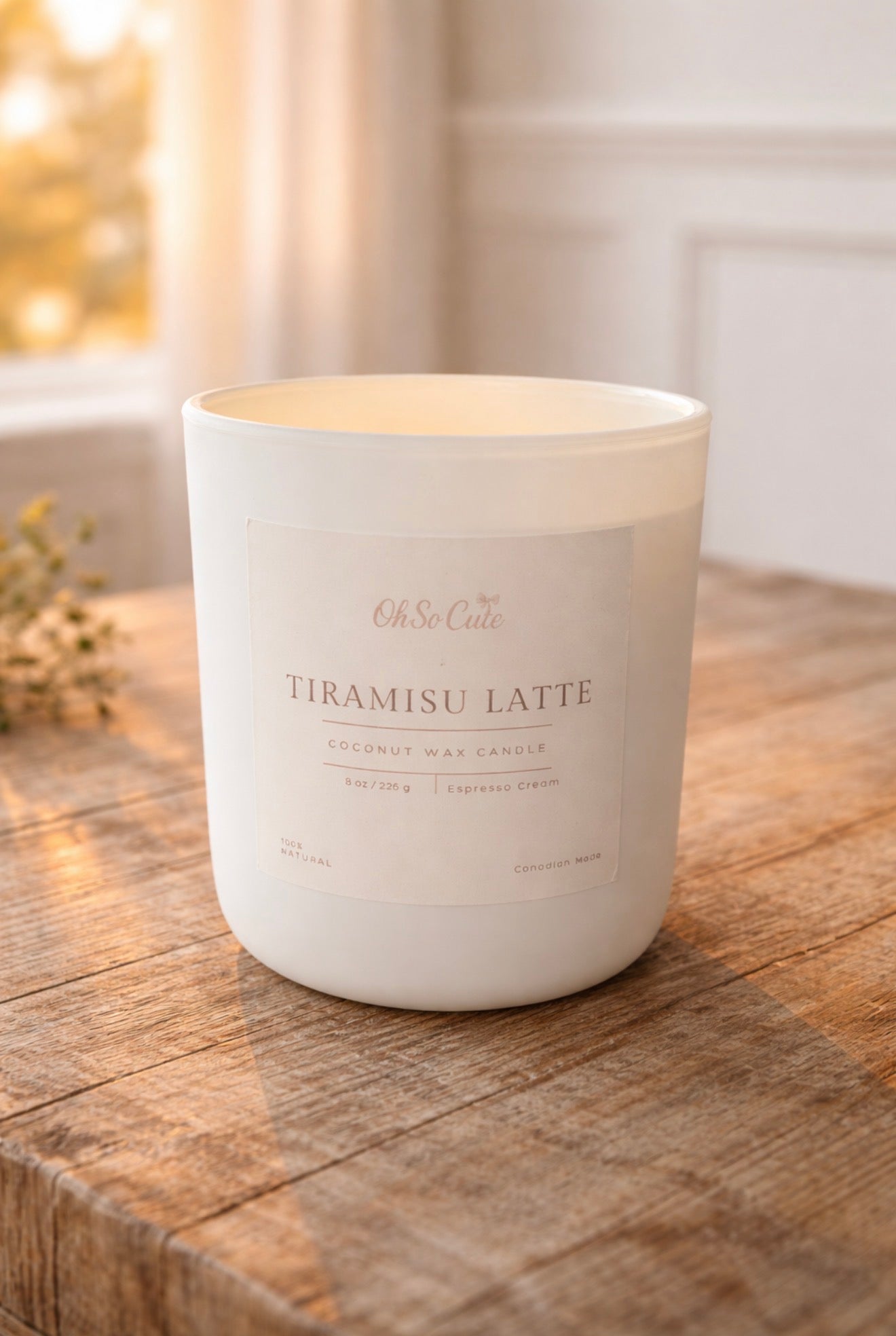 Tiramisu Latte Candle (8 oz)