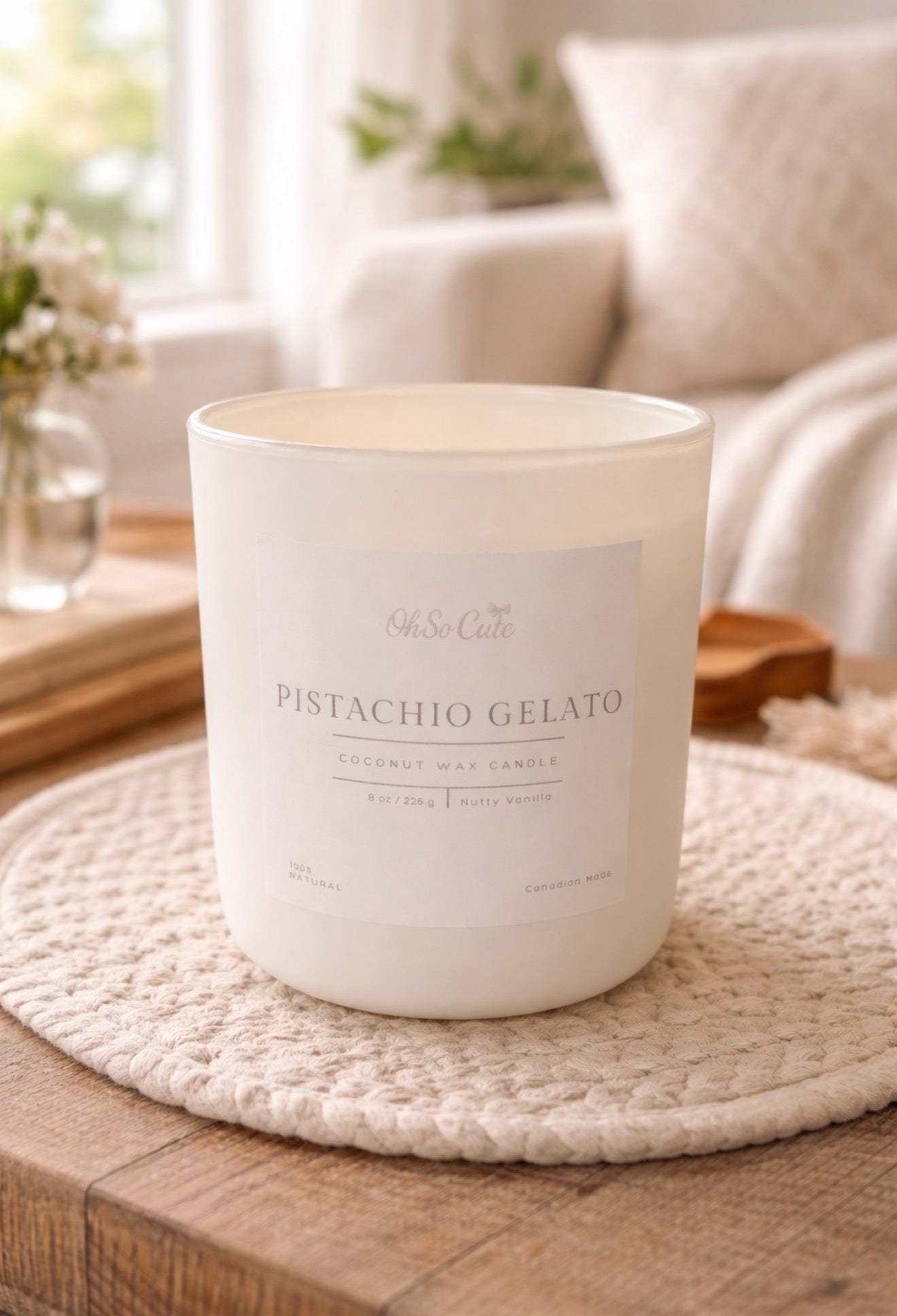 Pistachio Gelato Candle (8 oz)