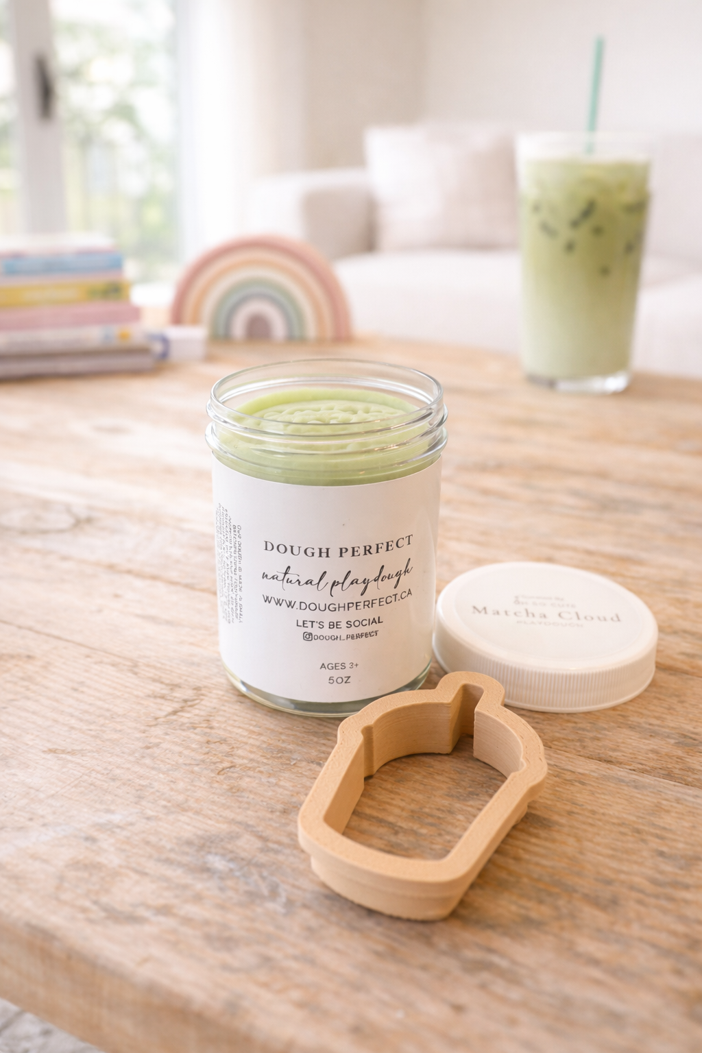 Matcha Cloud Play Dough Kit & Café-style iced matcha cutter (Curated Edition)