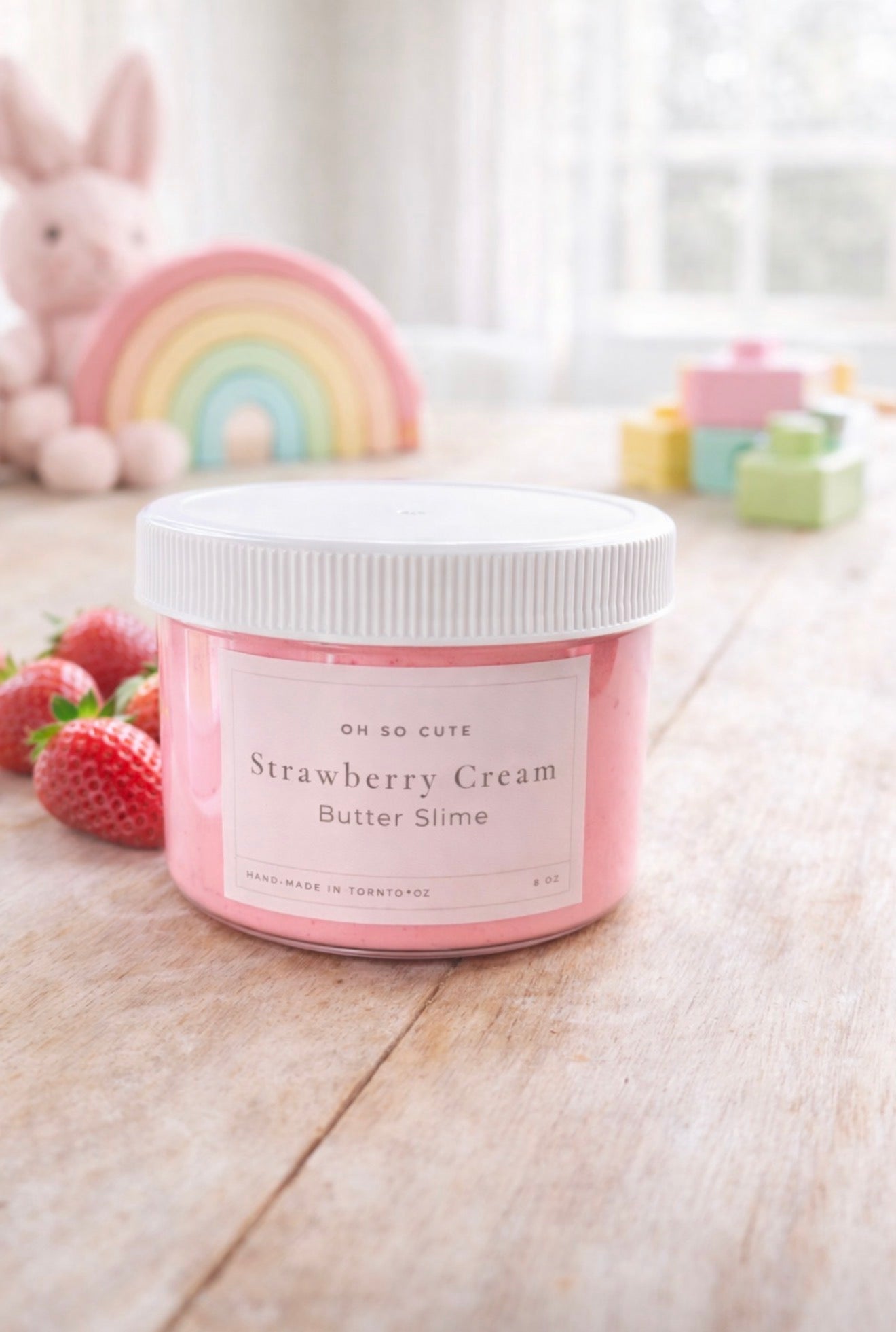 Strawberry & Cream Butter Slime
