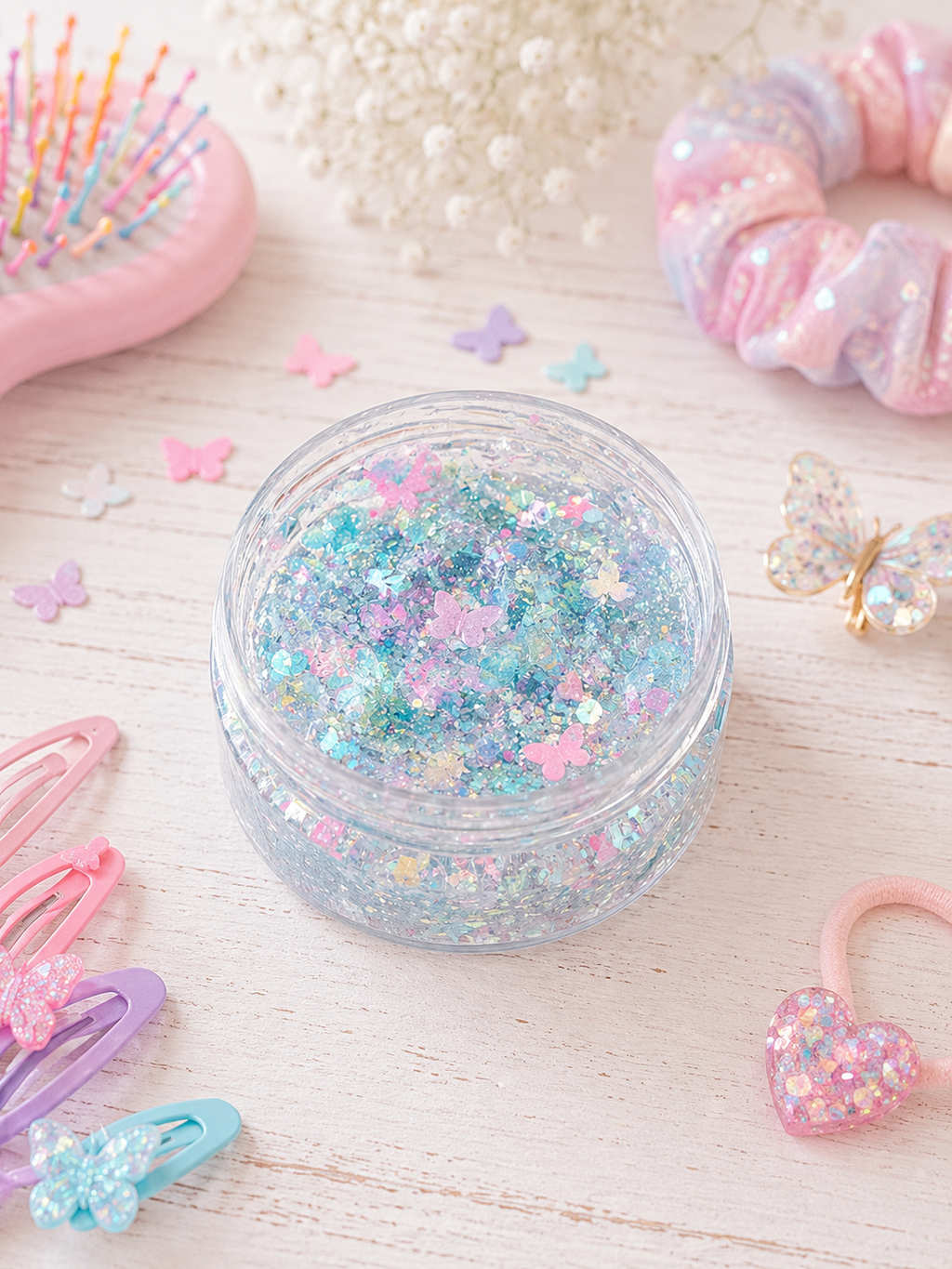 Glitter Hair Gel - Fairy Floss