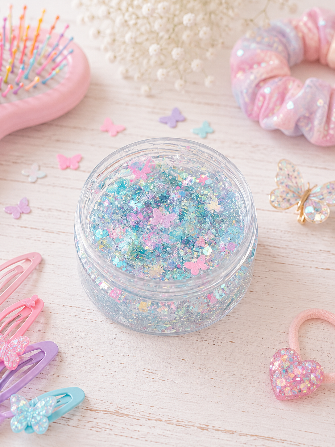 Glitter Hair Gel - Fairy Floss